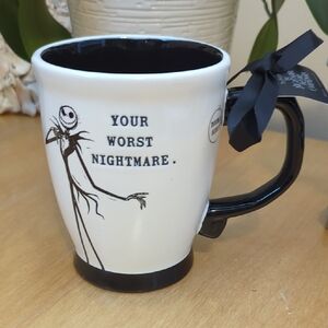 Rae Dunn DisneyThe Nightmare Before Christmas Your Worst Nightmare Mug Brand New